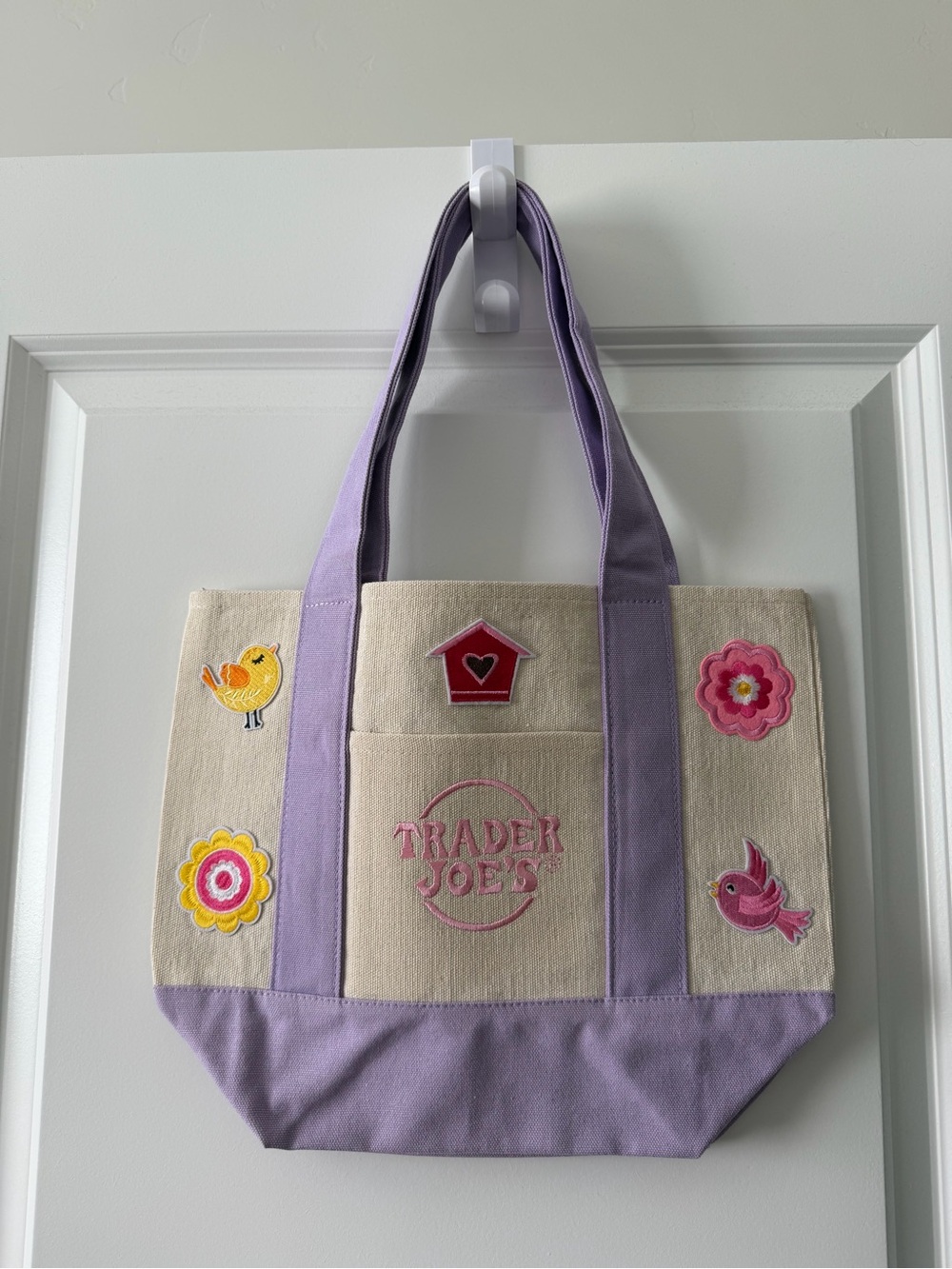 Trader Joe’s purple mini tote